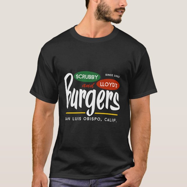 Scrubby Lloyd's Burgers San Luis Obispo Kalifornie T-Shirt (Vorderseite)