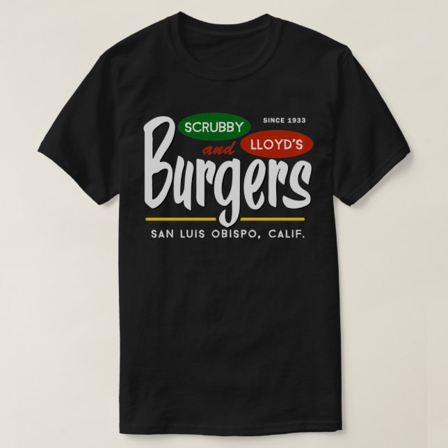 Scrubby Lloyds Burgers San Luis Obispo T-Shirt (Design vorne)