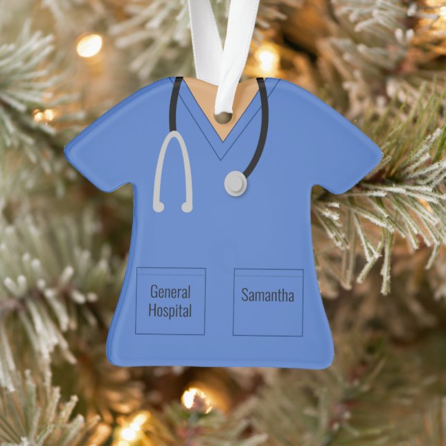 Scrubs Nurse Doctor Profession Ornament (Baum)