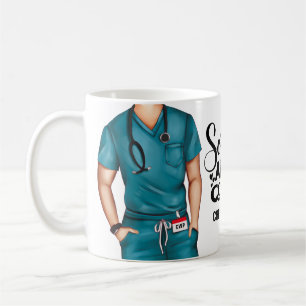 Scrubs und Coffee Nurse Personalisiert Coffee Tass Kaffeetasse