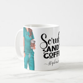 Scrubs und Coffee Nurse Personalisiert Coffee Tass Kaffeetasse