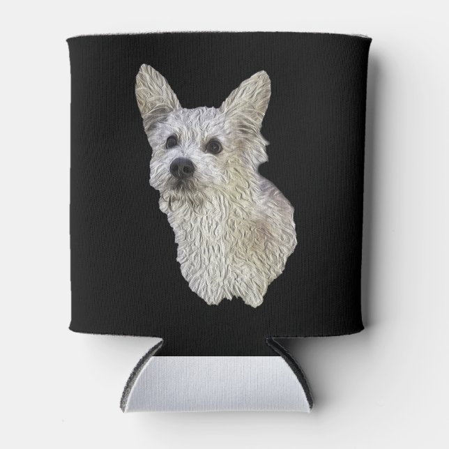 Scruffy Dog Coozie Dosenkühler (Vorderseite)