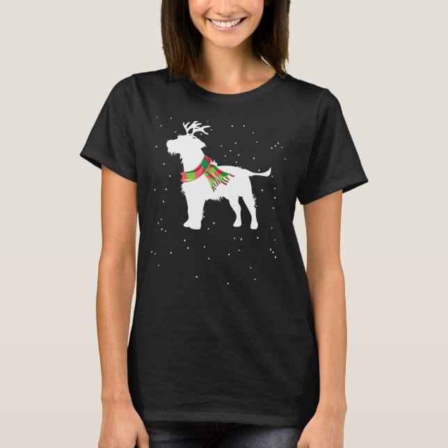 Scruffy Dog Reindeer T-Shirt (Vorderseite)