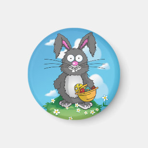 Scruffy Oaster Bunny Magnet