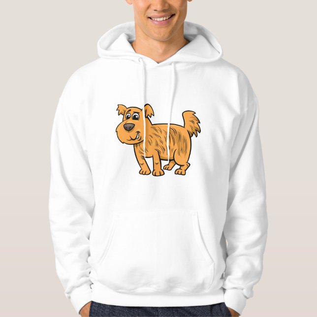 Scruffy Orange Puppy Dog Hoodie (Vorderseite)