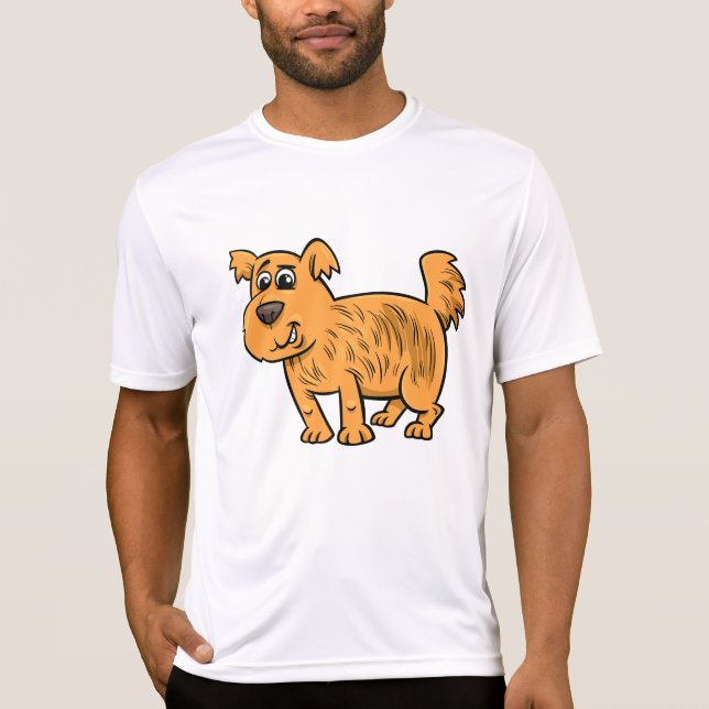 Scruffy Orange Puppy Dog T-Shirt (Vorderseite)