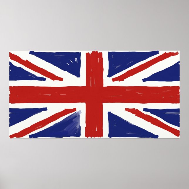 Scruffy Union Jack Poster (Vorne)
