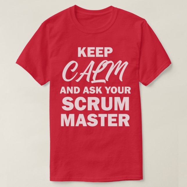 Scrum Master Software Development Team Funny T-Shirt (Design vorne)