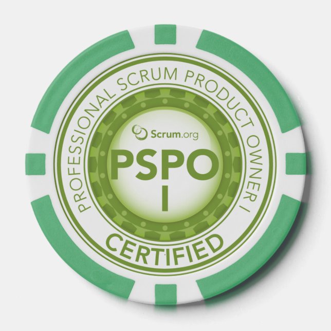 Scrum.org Poker Chip - PSPO zertifiziert (Vorderseite)