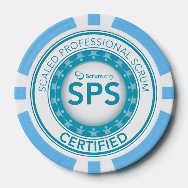Scrum.org Poker Chip - SPS zertifiziert (Vorderseite)