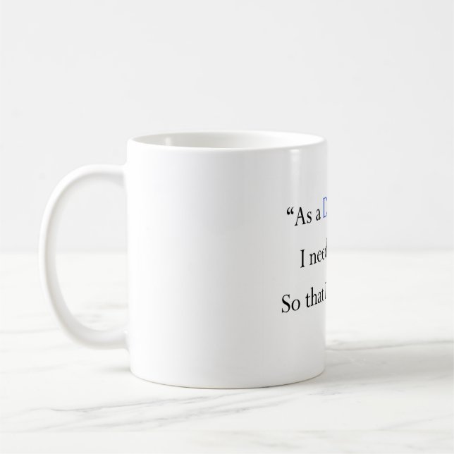 Scrumology Benutzer-Geschichten-Tasse - Kaffeetasse (Links)