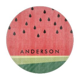 Scrumptious individueller Name der Wassermelone-| Schneidebrett