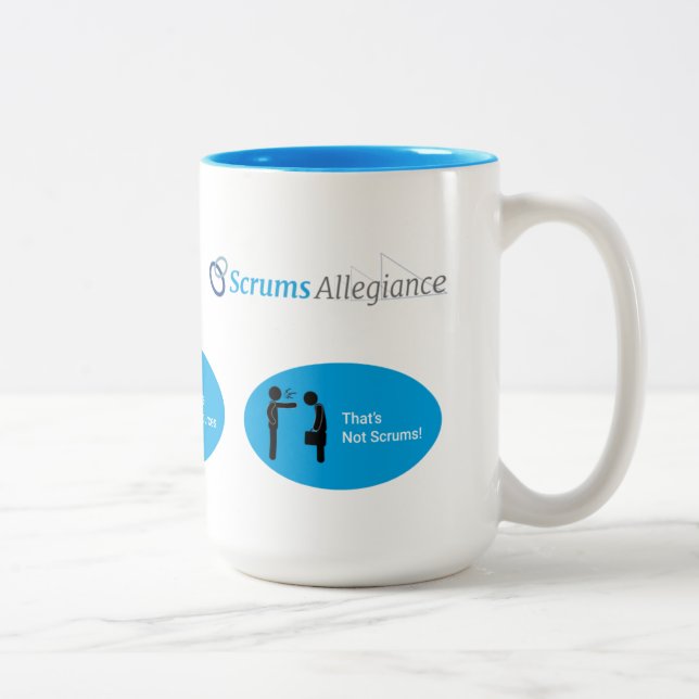 Scrums Allegitime Coffein Holster Zweifarbige Tasse (Rechts)