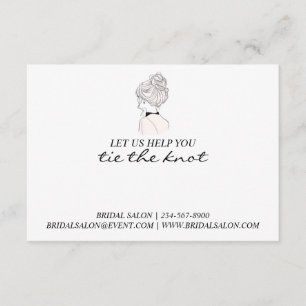 Scrunchie Holder für Hochzeiten Begleitkarte