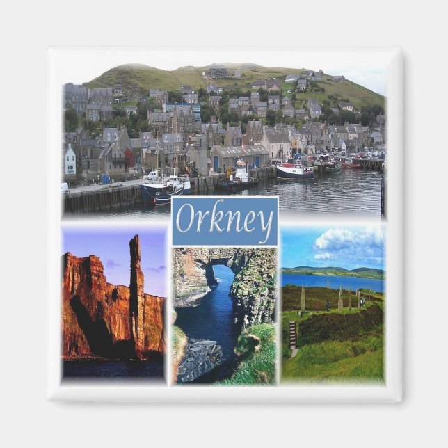 SCT013 ORKNEYS The Orkney Islands Schottland, Kühl Magnet (Vorne)