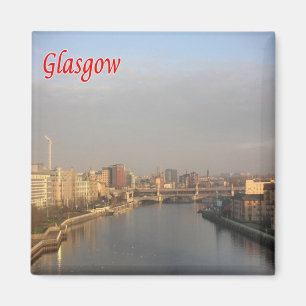 SCT017 GLASGOW Skyline, Schottland, Kühlschrank Magnet