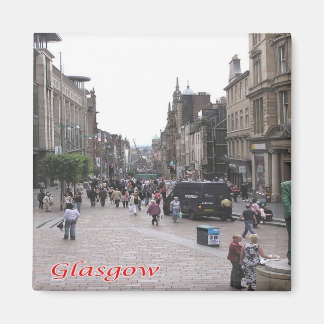 SCT018 GLASGOW Buchanan Street, Schottland Magnet (Vorne)