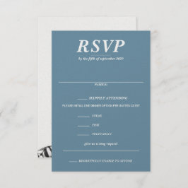 Scuba Couple Food Choice und Song Request RSVP Karte