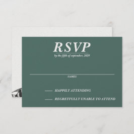 Scuba Couple RSVP Karte