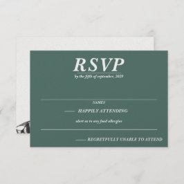 Scuba Couple RSVP Karte