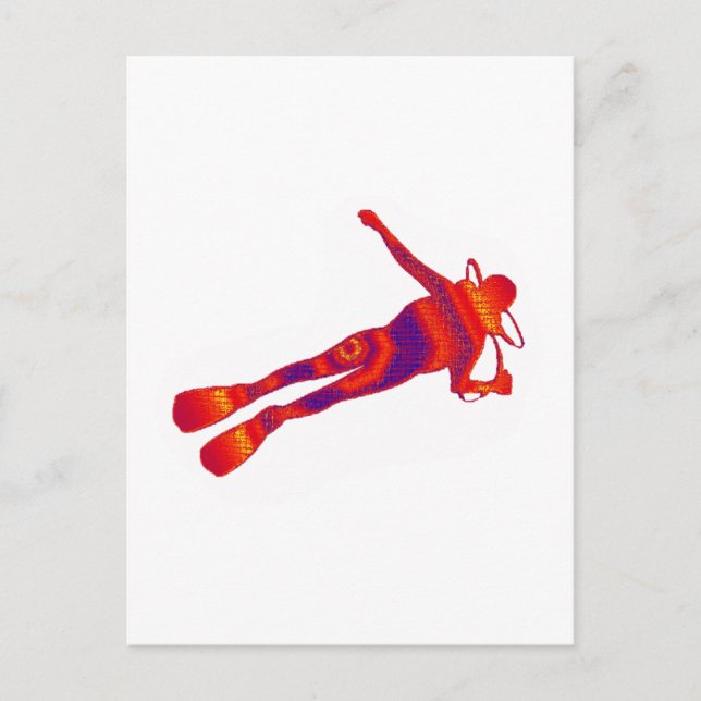 SCUBA DER GRENZEN POSTKARTE (Vorderseite)