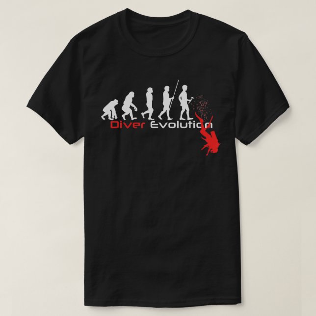 Scuba Dive Evolution Divers T-Shirt (Design vorne)