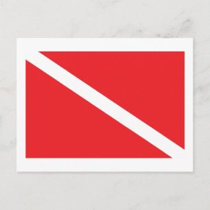 SCUBA Dive Flag Postkarte