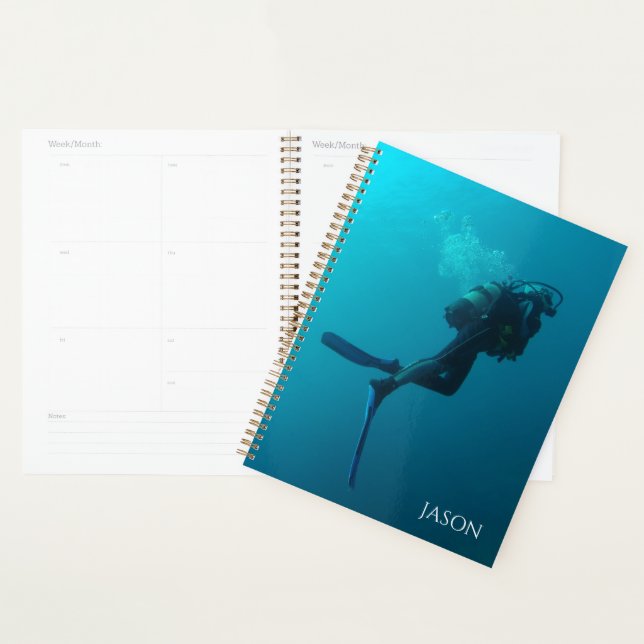 Scuba Dive Personalisiert Dive Undated Calendar Planer (Anzeige)