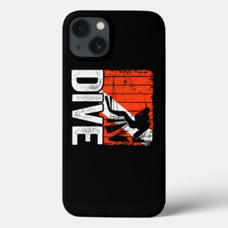 Scuba Dive Vintag Dive Scuba Diver Down Flag Case-Mate iPhone Hülle