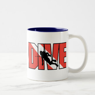 SCUBA Dive Zweifarbige Tasse