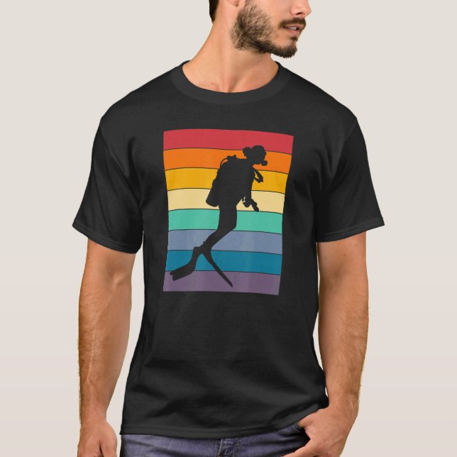 Scuba Divemaster Vintage Retro S T-Shirt (Vorderseite)