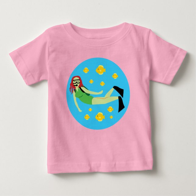 Scuba Diver Baby T-shirt (Vorderseite)