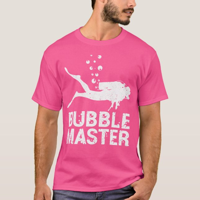 Scuba Diver Bubble Master Scuba T-Shirt (Vorderseite)