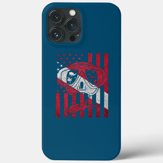 Scuba Diver Down Dive Flag Scuba Diving American F Case-Mate iPhone Hülle (Rückseite)