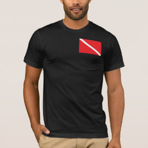 SCUBA Diver Down Flag T - Shirts