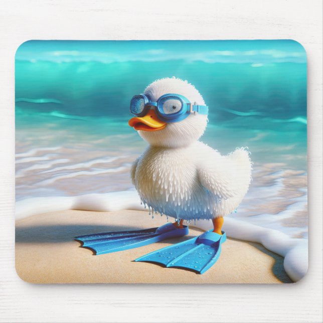 Scuba Diver Duckling Mousepad (Vorne)