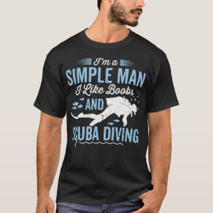 Scuba Diver for Men Vater Hus Funny Scuba Diver T-Shirt