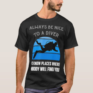 Scuba Diver Funny Zitat Liebe Tauchen Spaß Ope T-Shirt