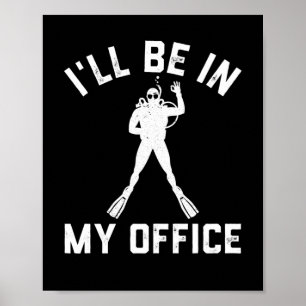 Scuba Diver Geschenk für Männer Funny Scuba Diving Poster