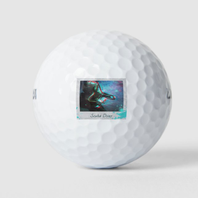 Scuba Diver Golfball (Vorderseite)