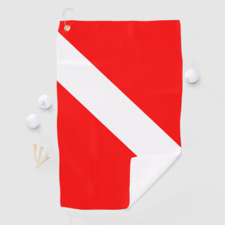 Scuba Diver Golfhandtuch
