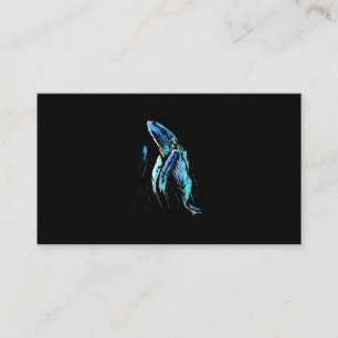 Scuba Diver Humpback Wal Schwimmen Geschenk Visitenkarte