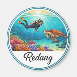 Scuba Diver in Redang Malaysia Magnet