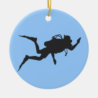 Scuba Diver Keramikornament