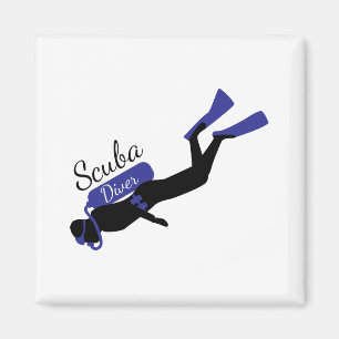 Scuba Diver Magnet