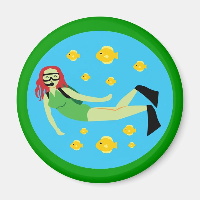Scuba Diver Magnet (Vorne)