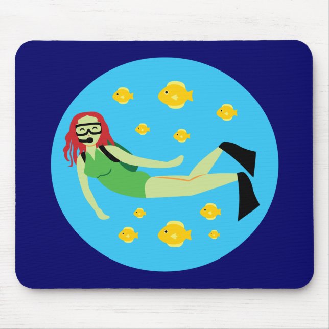 Scuba Diver Mousepad (Vorne)