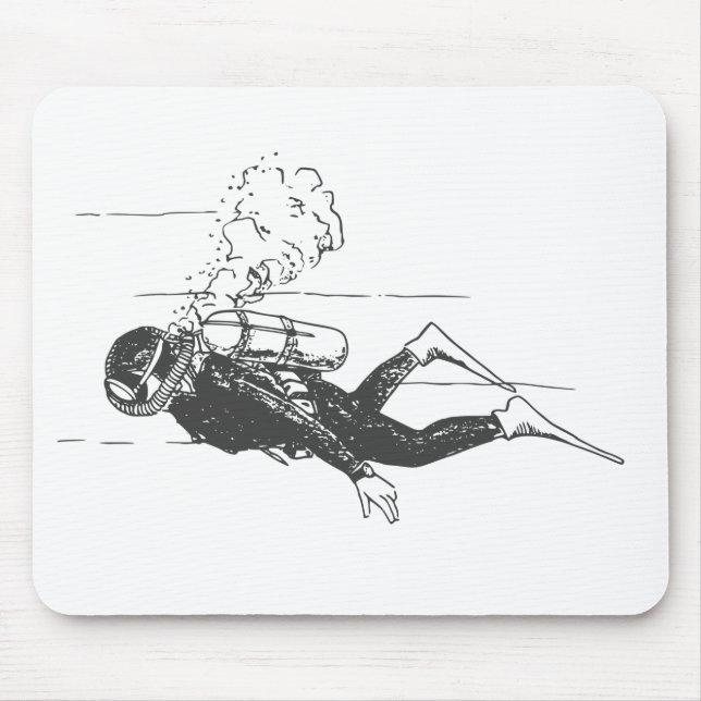 Scuba Diver Mousepad (Vorne)