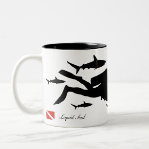 Scuba Diver - Mug Zweifarbige Tasse