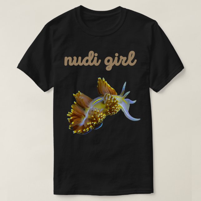 Scuba Diver Nudi Girl NudiBranl T-Shirt (Design vorne)